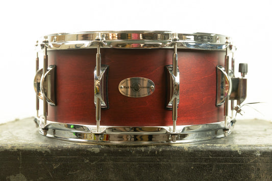 Black Swamp Percussion 6.5x14 Concert Maple Snare Drum Matte Cherry Rosewood