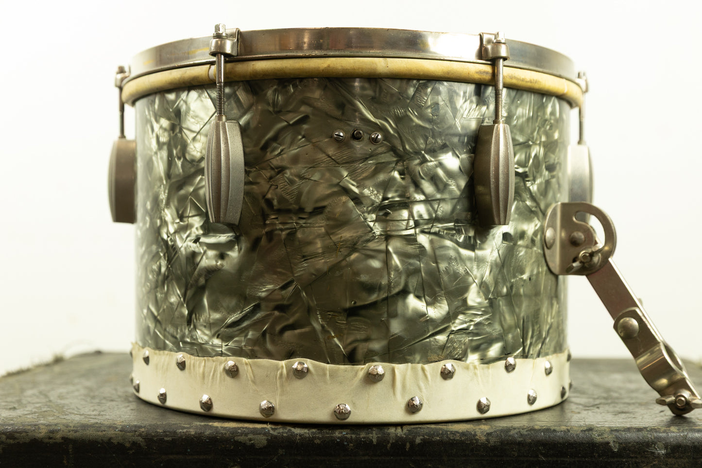 1940s Slingerland 9x13 Black Diamond Pearl Radio King Tom