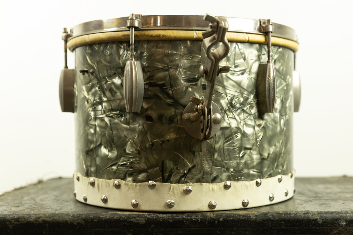 1940s Slingerland 9x13 Black Diamond Pearl Radio King Tom