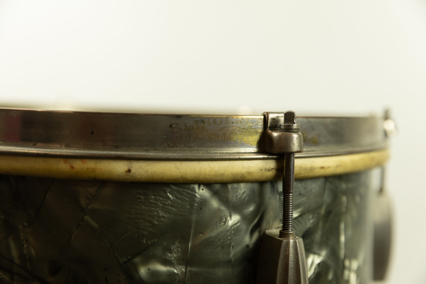 1940s Slingerland 9x13 Black Diamond Pearl Radio King Tom
