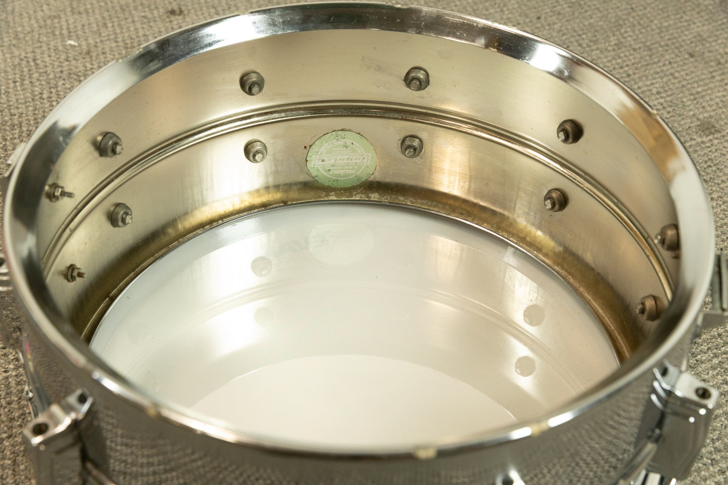 1970s Ludwig 6.5x14 LM402 Supraphonic Snare Drum