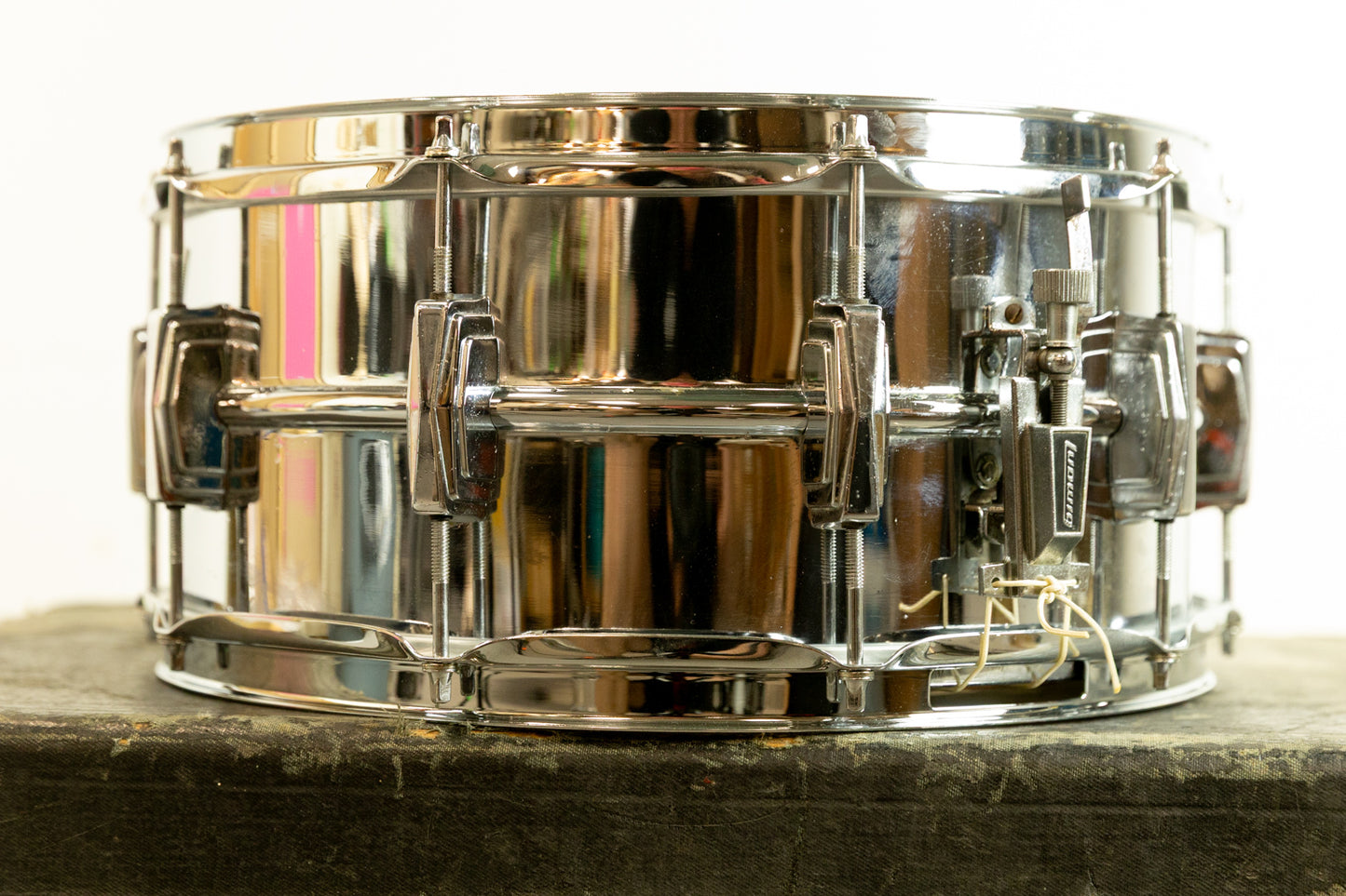 1970s Ludwig 6.5x14 LM402 Supraphonic Snare Drum