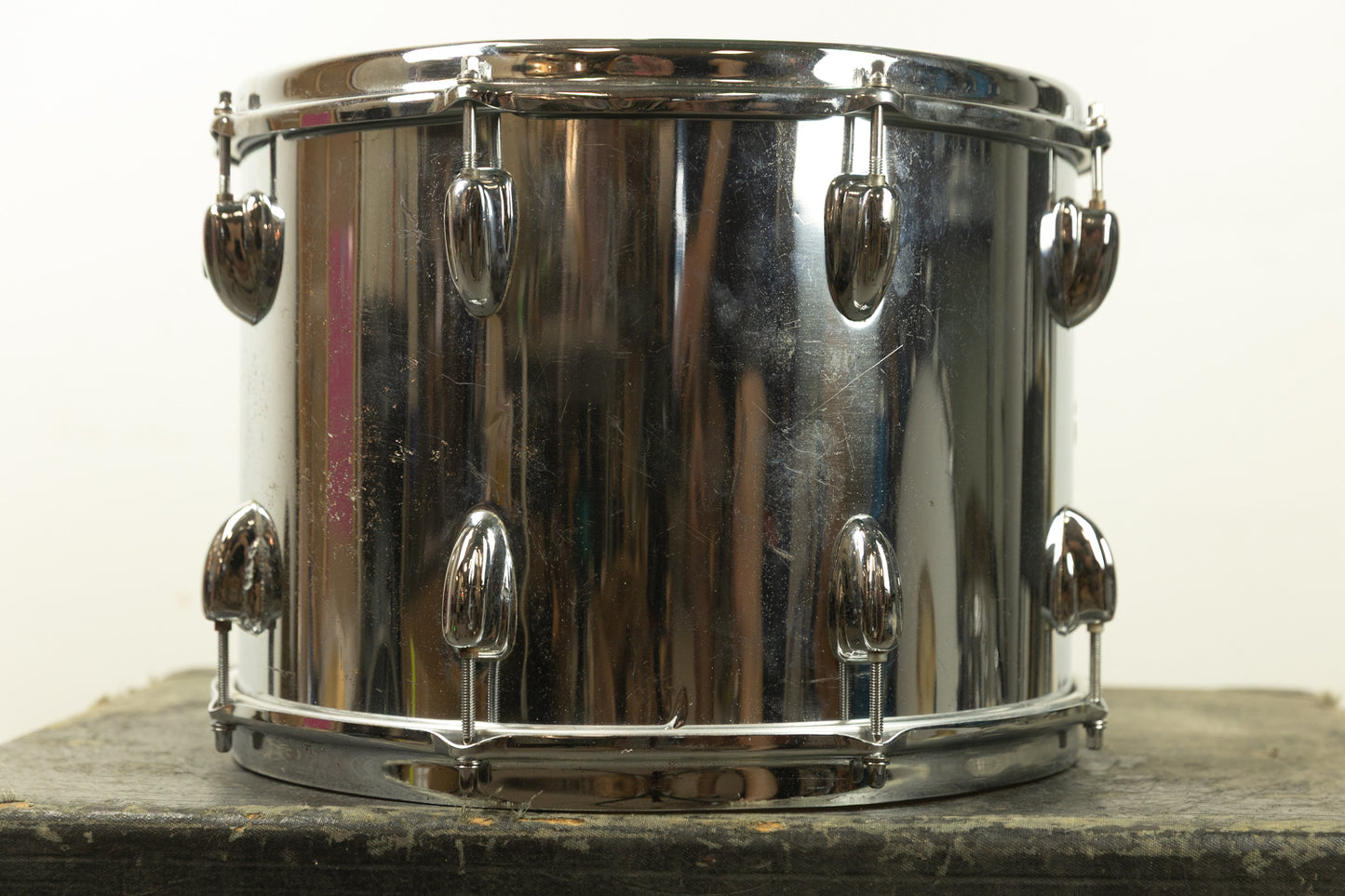 1970s Slingerland 10x14 Chrome Over Wood Tom