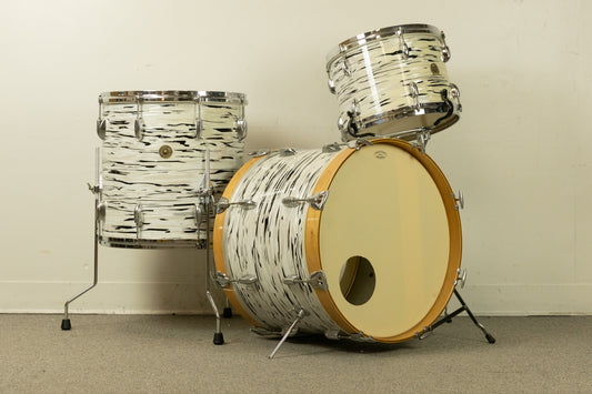 1960s Gretsch "White Oyster" Drum Set