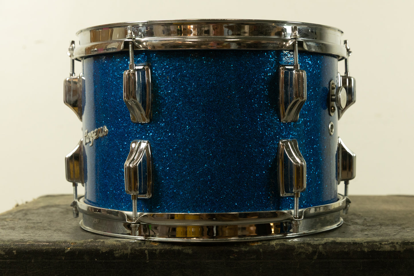 1970s Rogers 8x12 Sparkling Blue Pearl Tom
