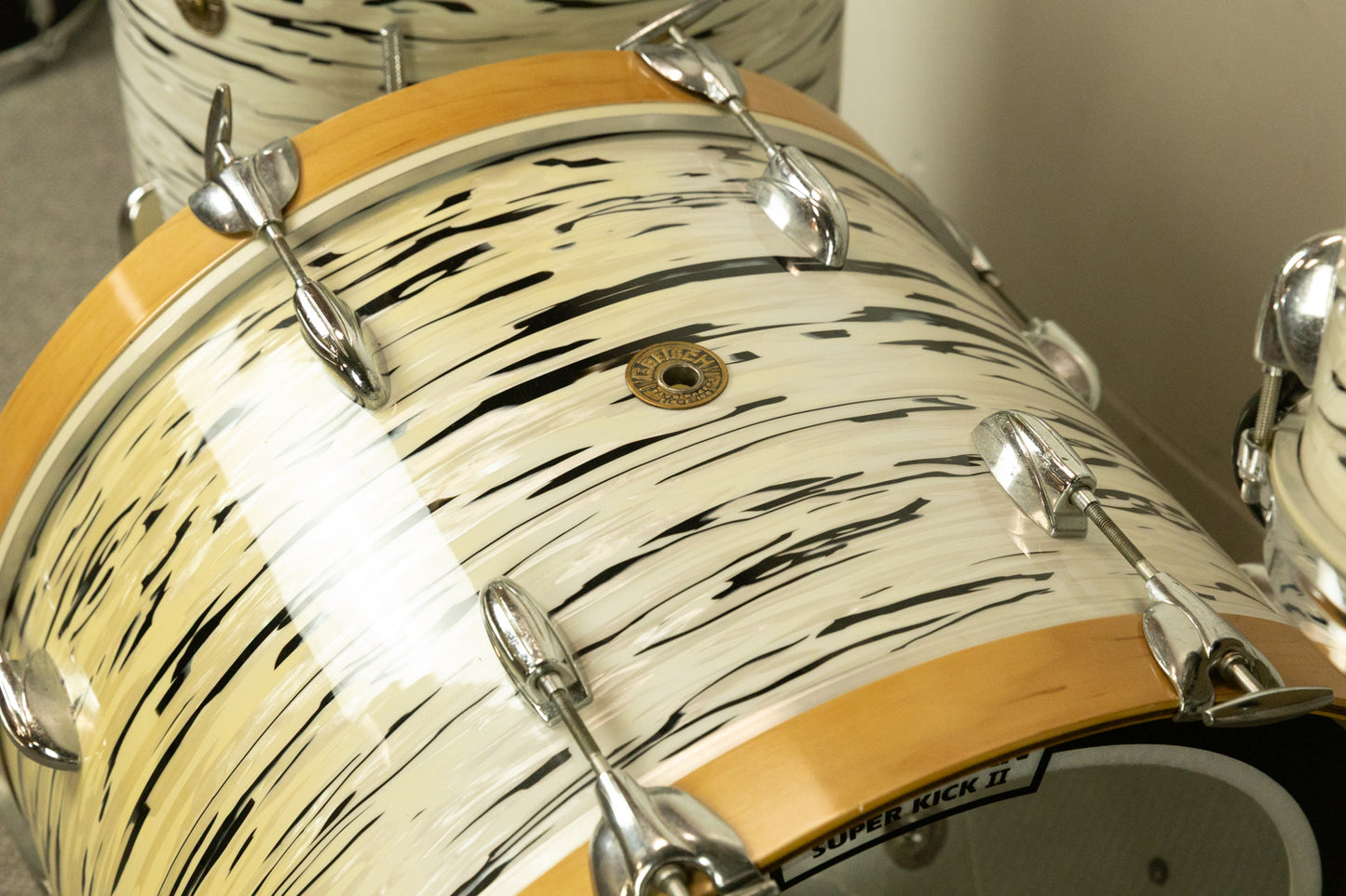 1960s Gretsch "White Oyster" Drum Set