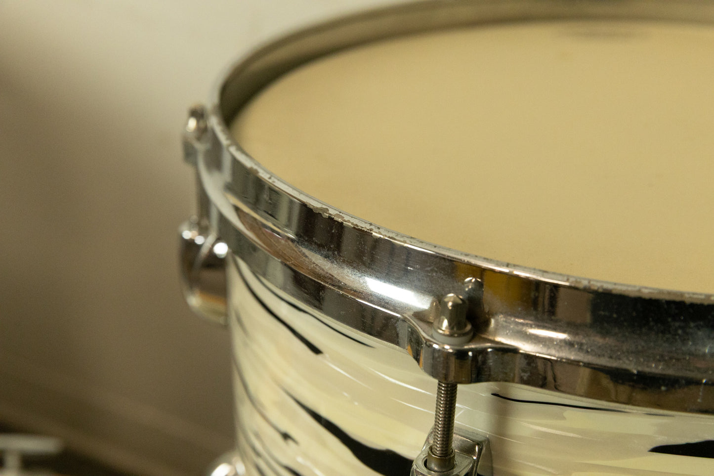 1960s Gretsch "White Oyster" Drum Set