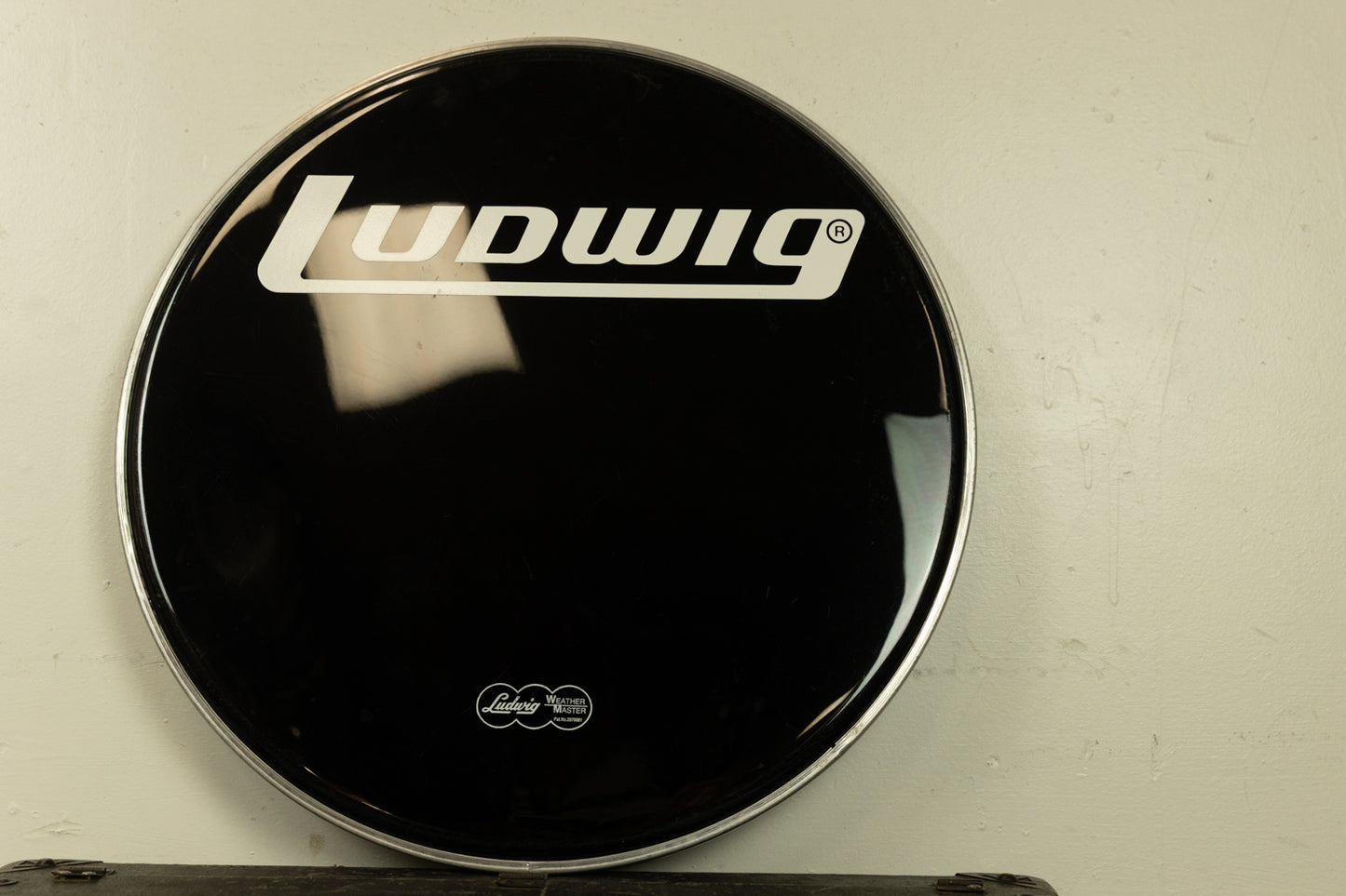 Ludwig 20" Black Weathermaster Logo Bass Drum Head
