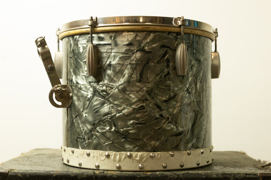 1940s Slingerland 12x14 Black Diamond Pearl Radio King Tom