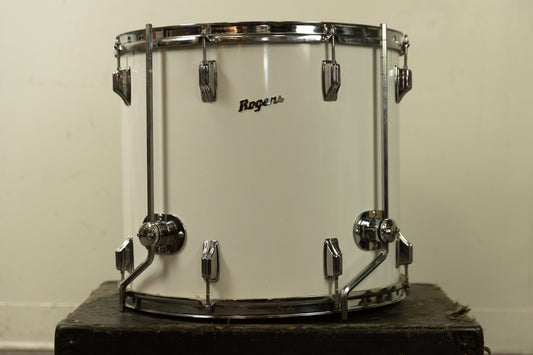 1970s Rogers 16x18 New England White Floor Tom