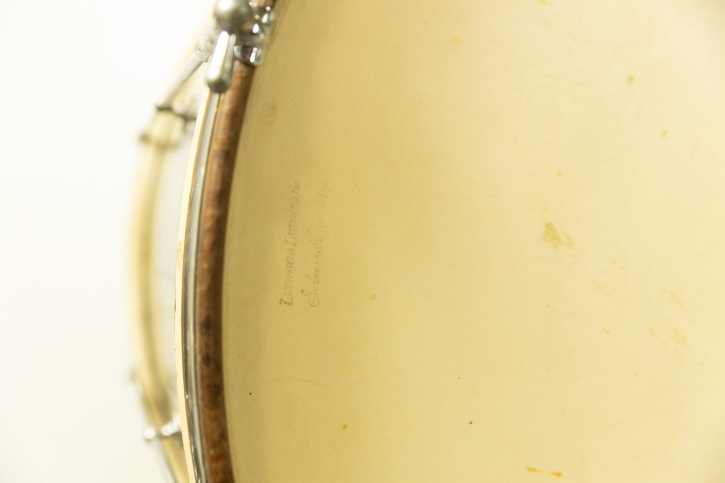 1938 Ludwig 14x28 Artist's Model Black Diamond Pearl Bass Drum
