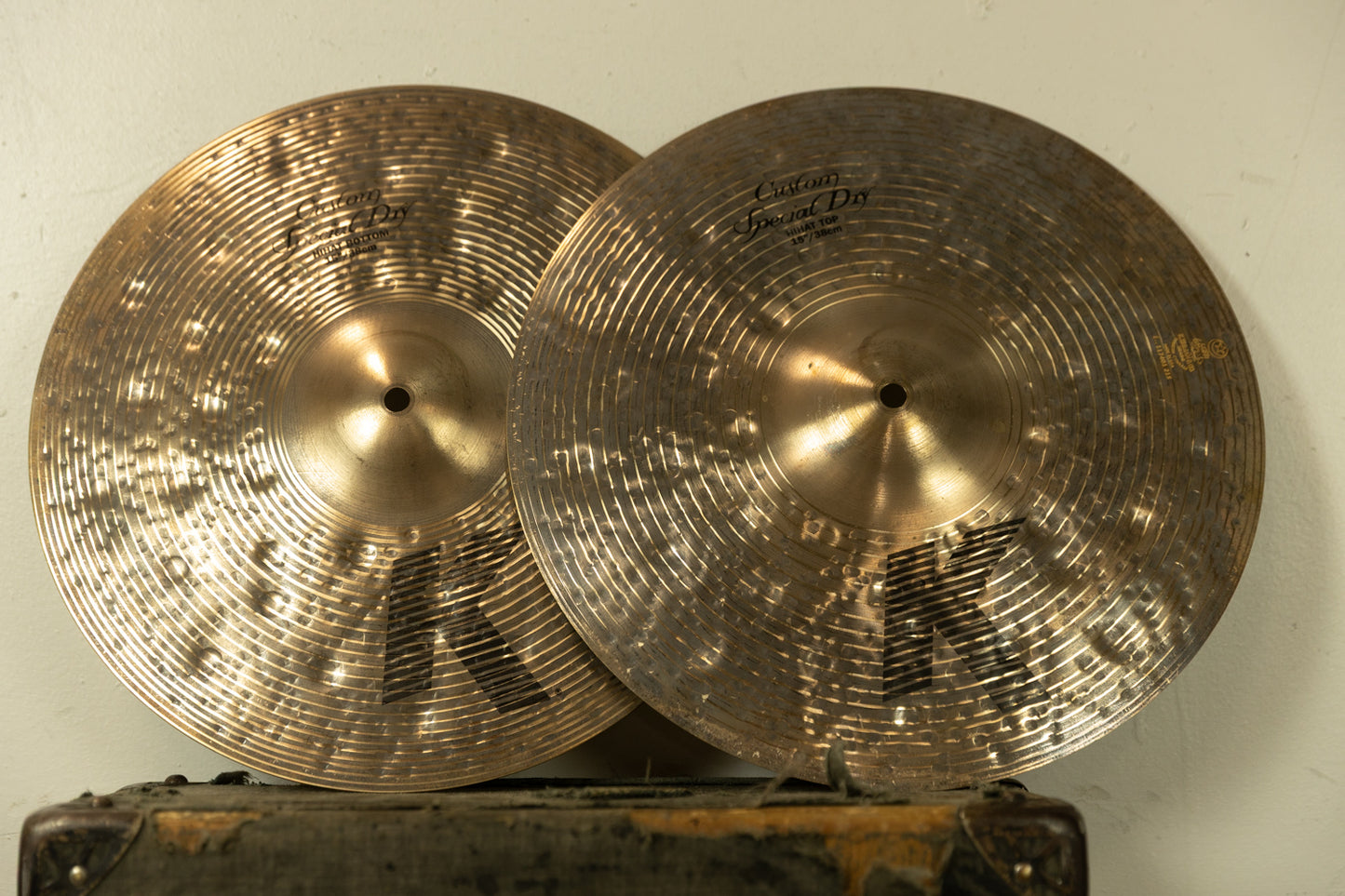 Zildjian 15" K Custom Special Dry Hi Hat Cymbals 1077g 1643g