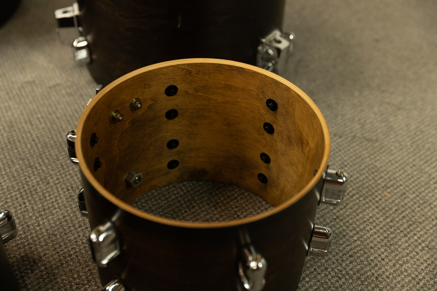 2000s Keller Black Walnut Drum Set