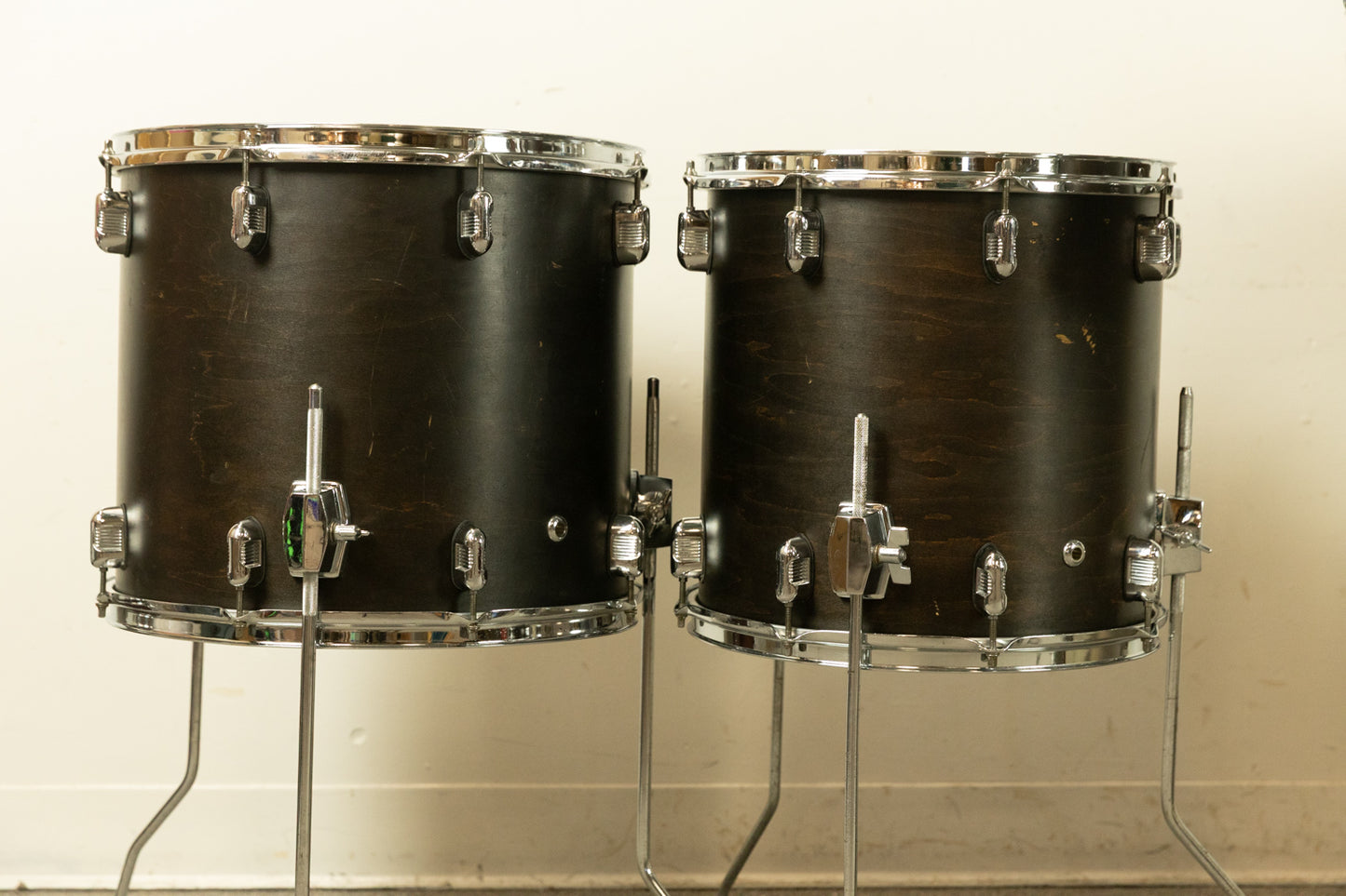2000s Keller Black Walnut Drum Set