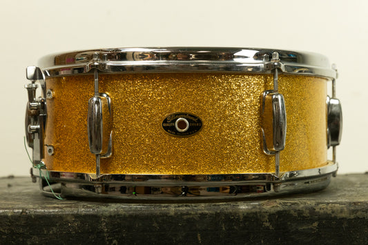 1961 Slingerland 5x14 Gold Sparkle Pearl Deluxe Student Snare Drum