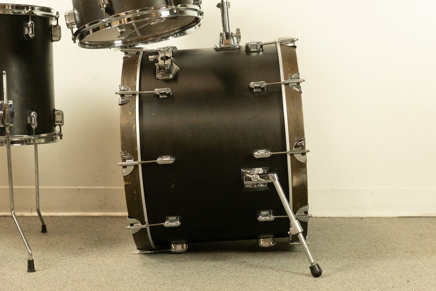 2000s Keller Black Walnut Drum Set