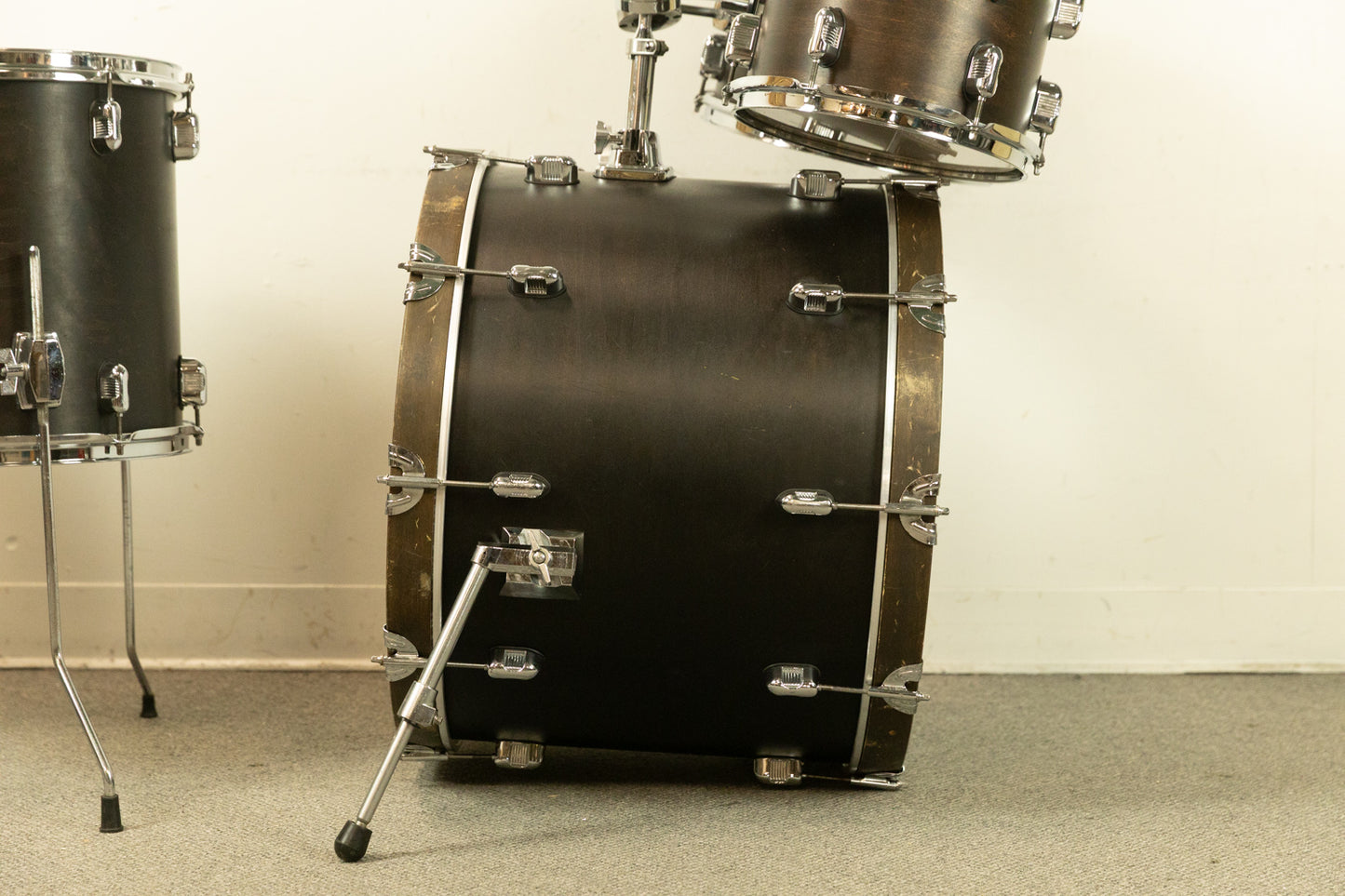 2000s Keller Black Walnut Drum Set