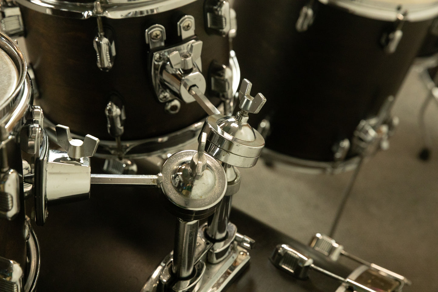 2000s Keller Black Walnut Drum Set