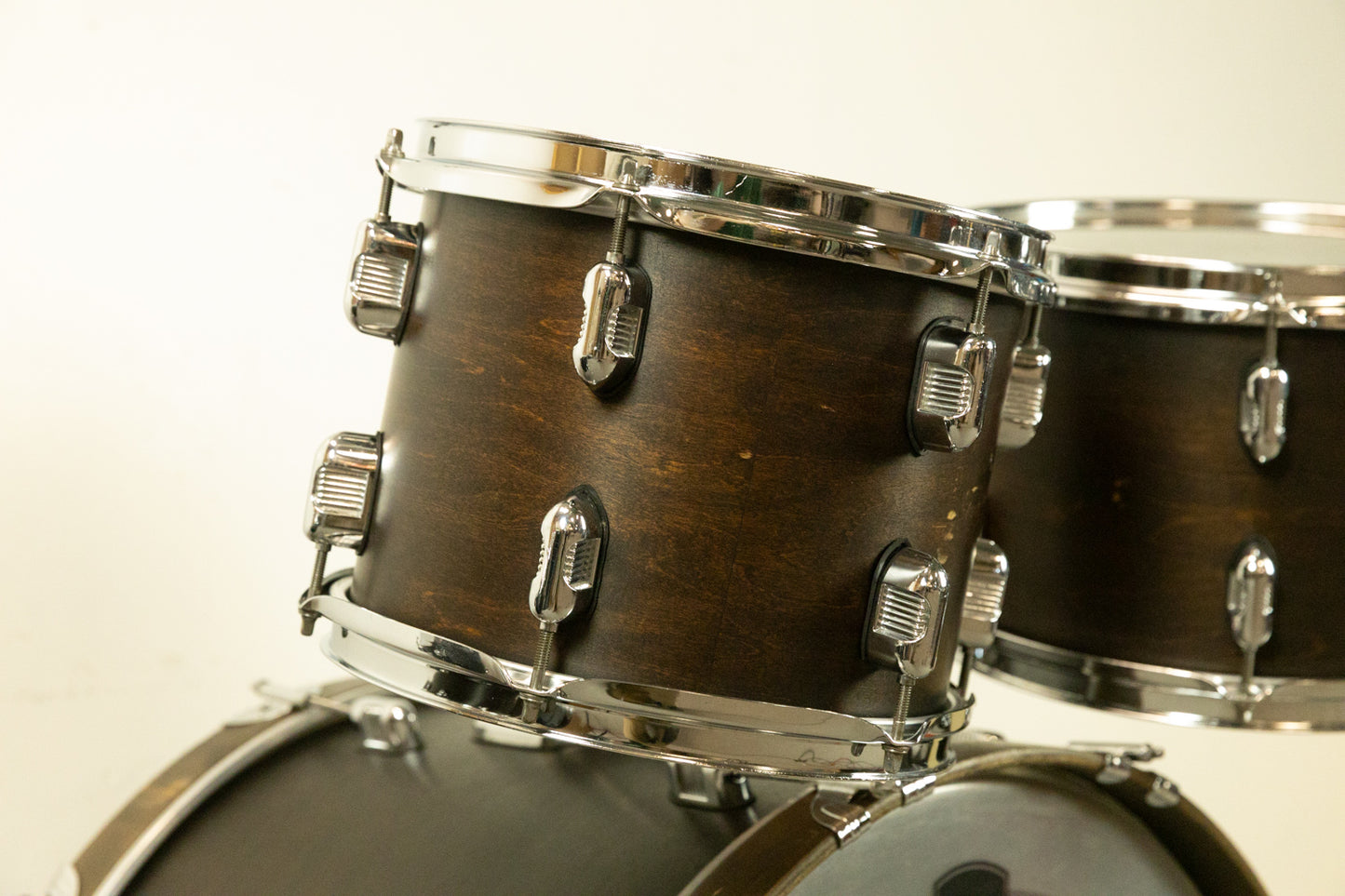 2000s Keller Black Walnut Drum Set