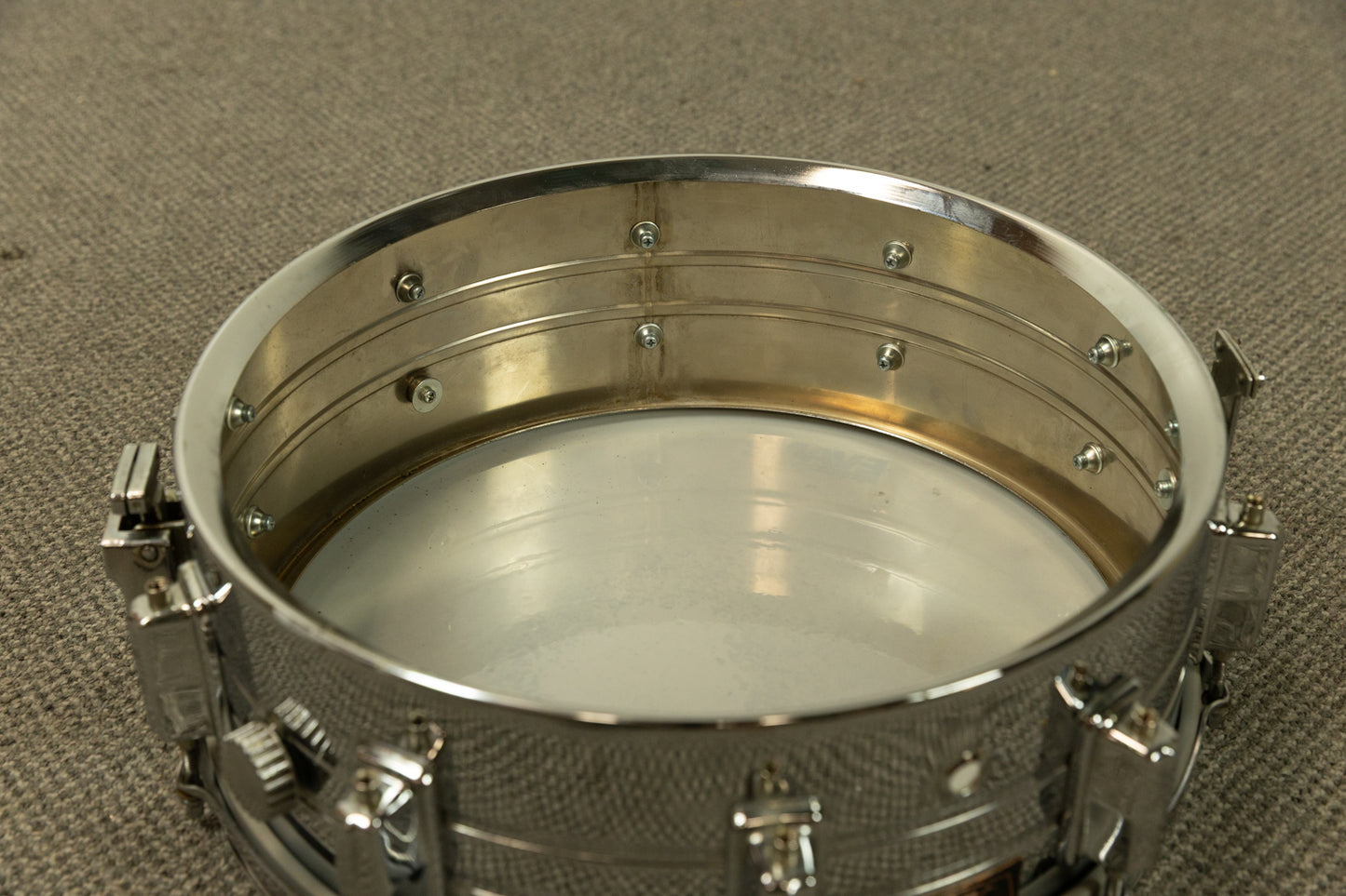 1970s Pearl 5x14 Chrome Over Steel Snare Drum