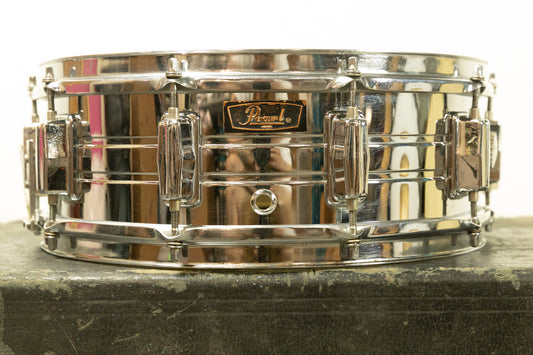 1970s Pearl 5x14 Chrome Over Steel Snare Drum
