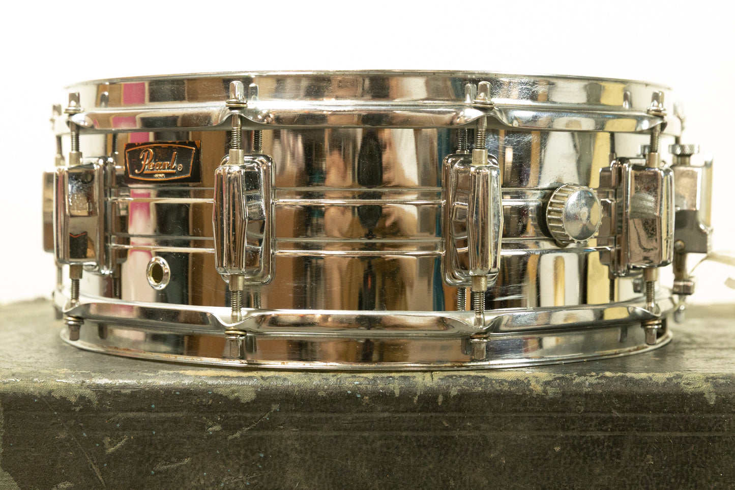 1970s Pearl 5x14 Chrome Over Steel Snare Drum