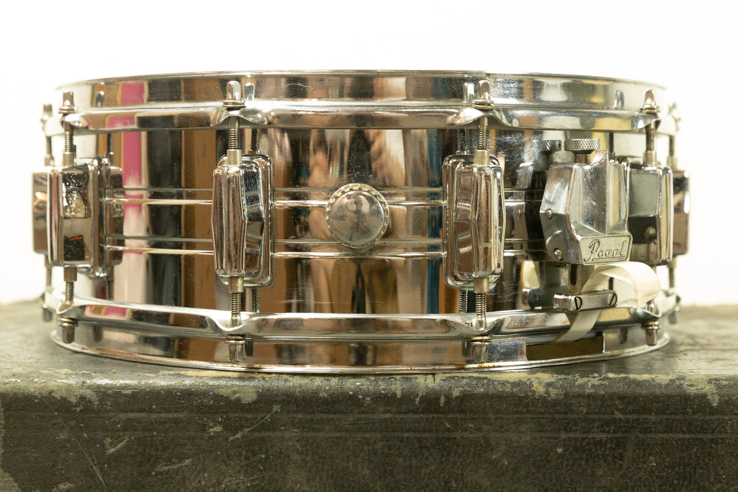 1970s Pearl 5x14 Chrome Over Steel Snare Drum