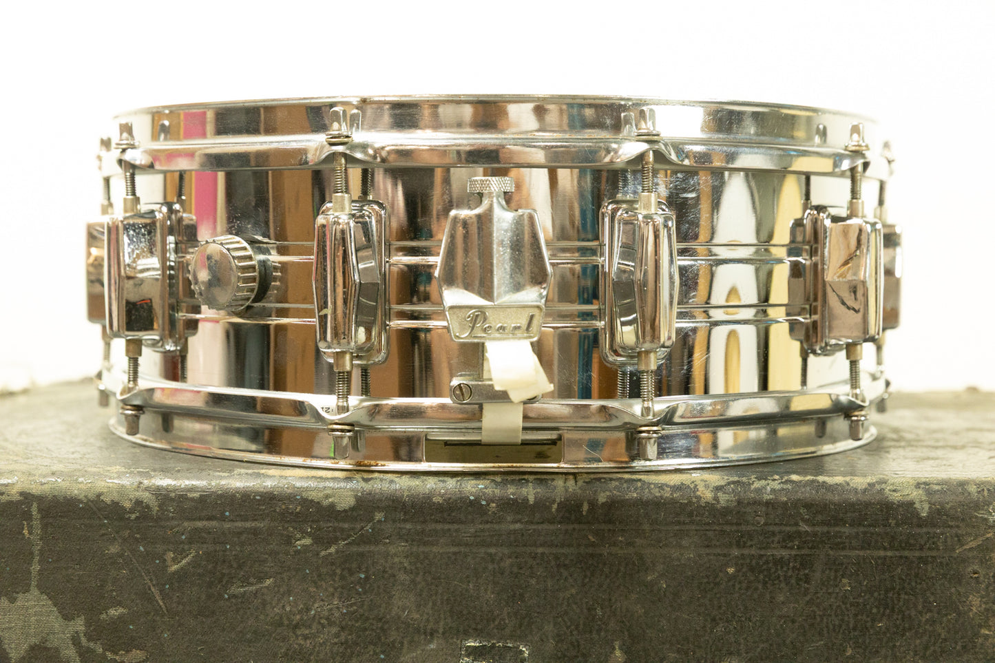 1970s Pearl 5x14 Chrome Over Steel Snare Drum
