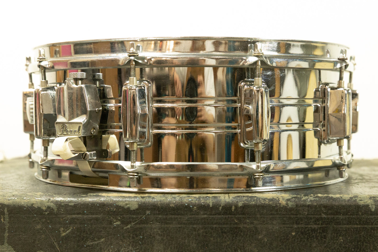1970s Pearl 5x14 Chrome Over Steel Snare Drum