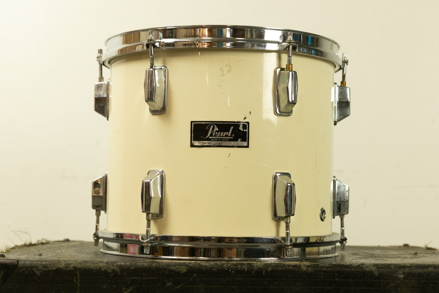 1980s Pearl 10x12 White Cortex Maple Tom