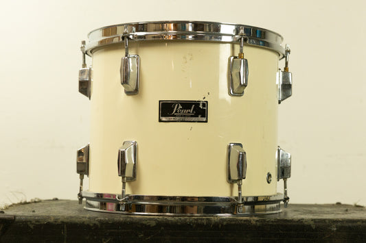 1980s Pearl 10x12 White Cortex Maple Tom
