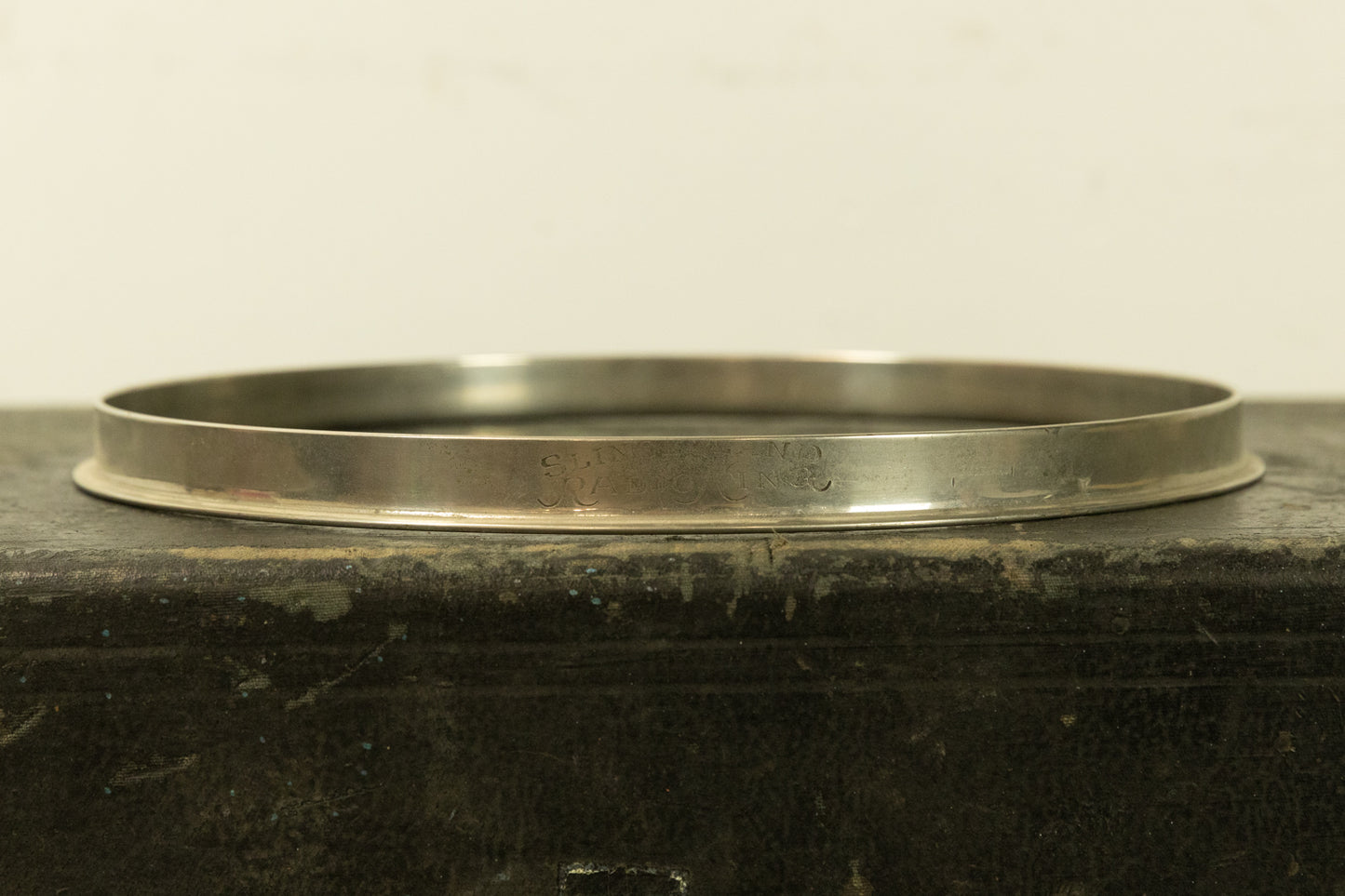 Vintage Slingerland 12" Single Flange Radio King Engraved Hoop