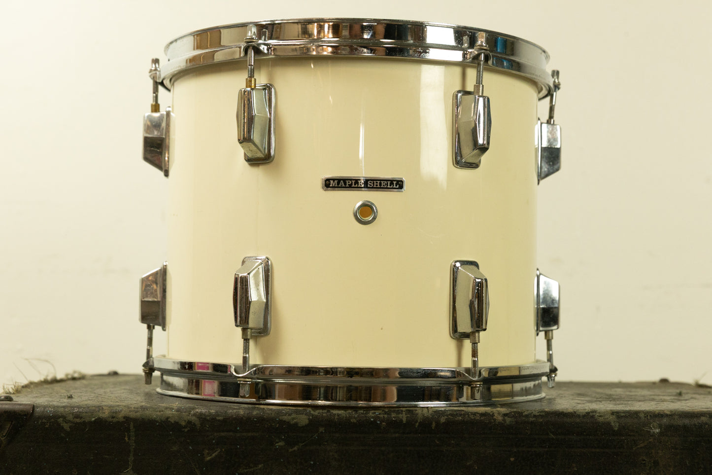 1980s Pearl 10x12 White Cortex Maple Tom