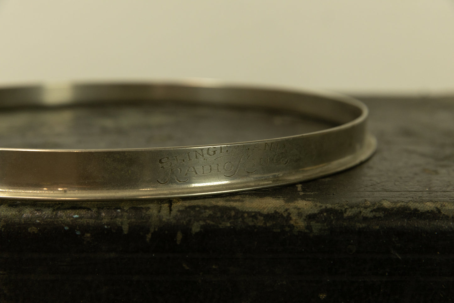 Vintage Slingerland 12" Single Flange Radio King Engraved Hoop