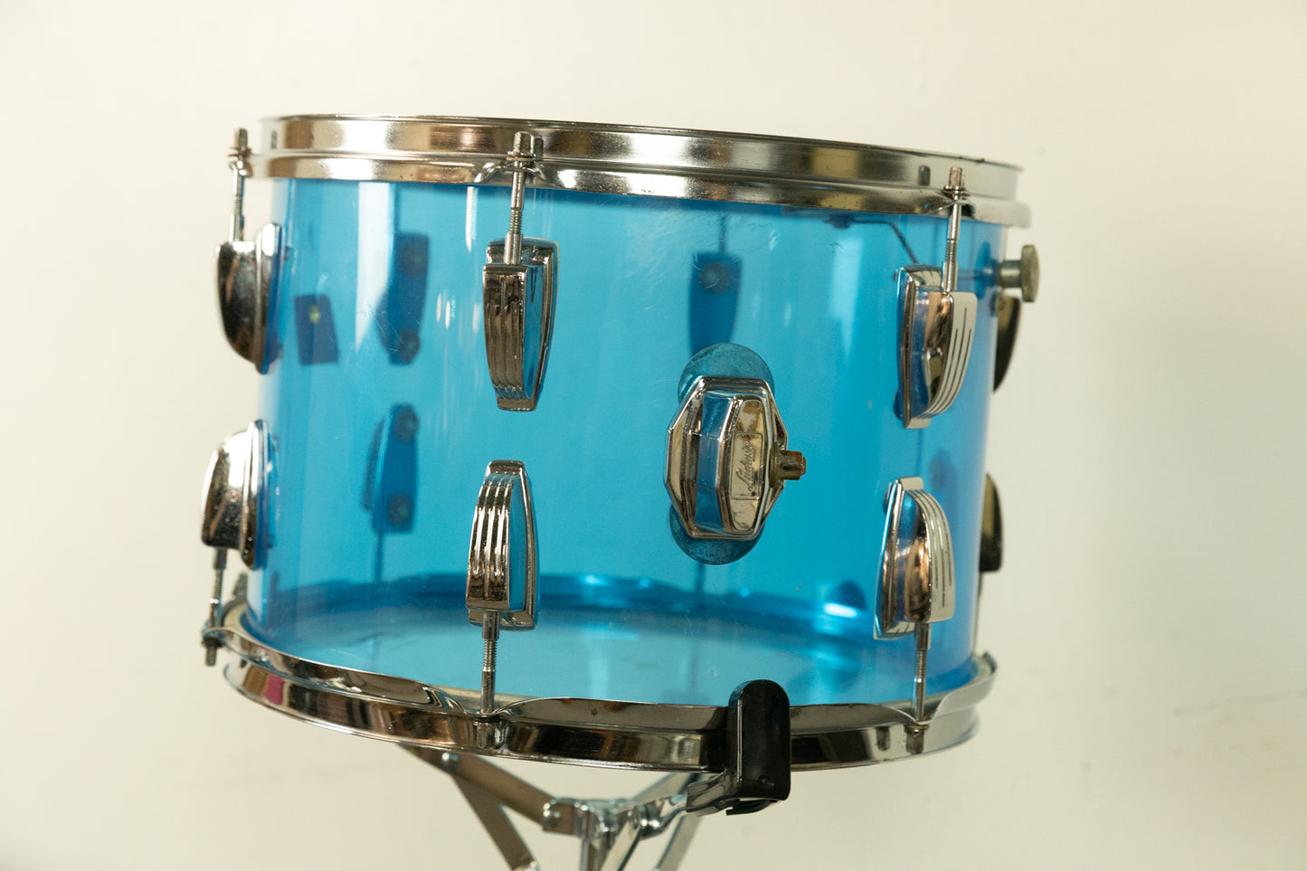 1970s Ludwig Blue Vistalite 14x22 9x13 and 16x16 Drum Set