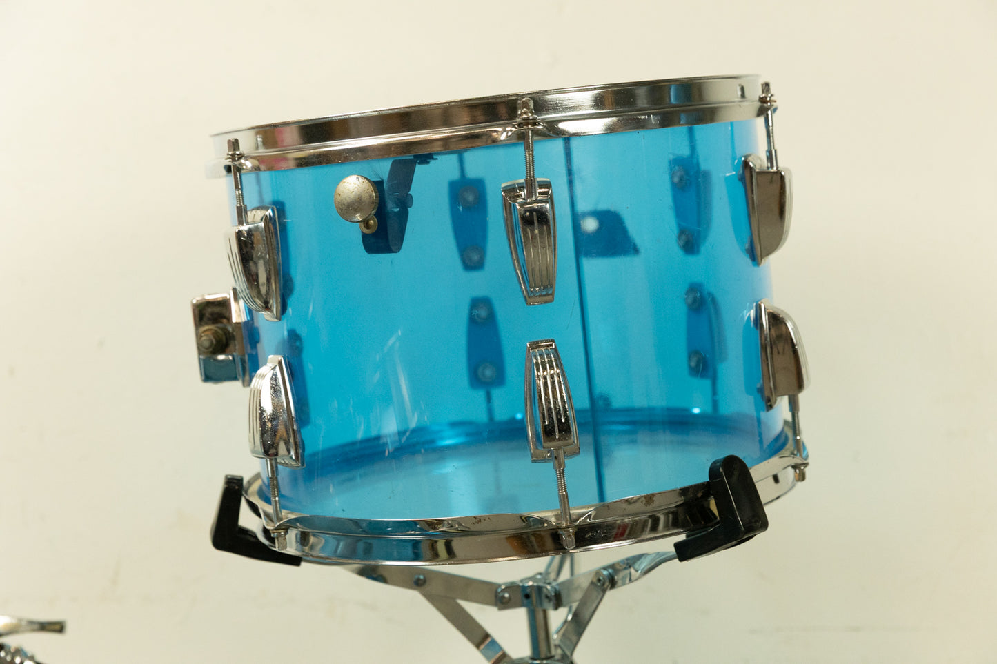1970s Ludwig Blue Vistalite 14x22 9x13 and 16x16 Drum Set