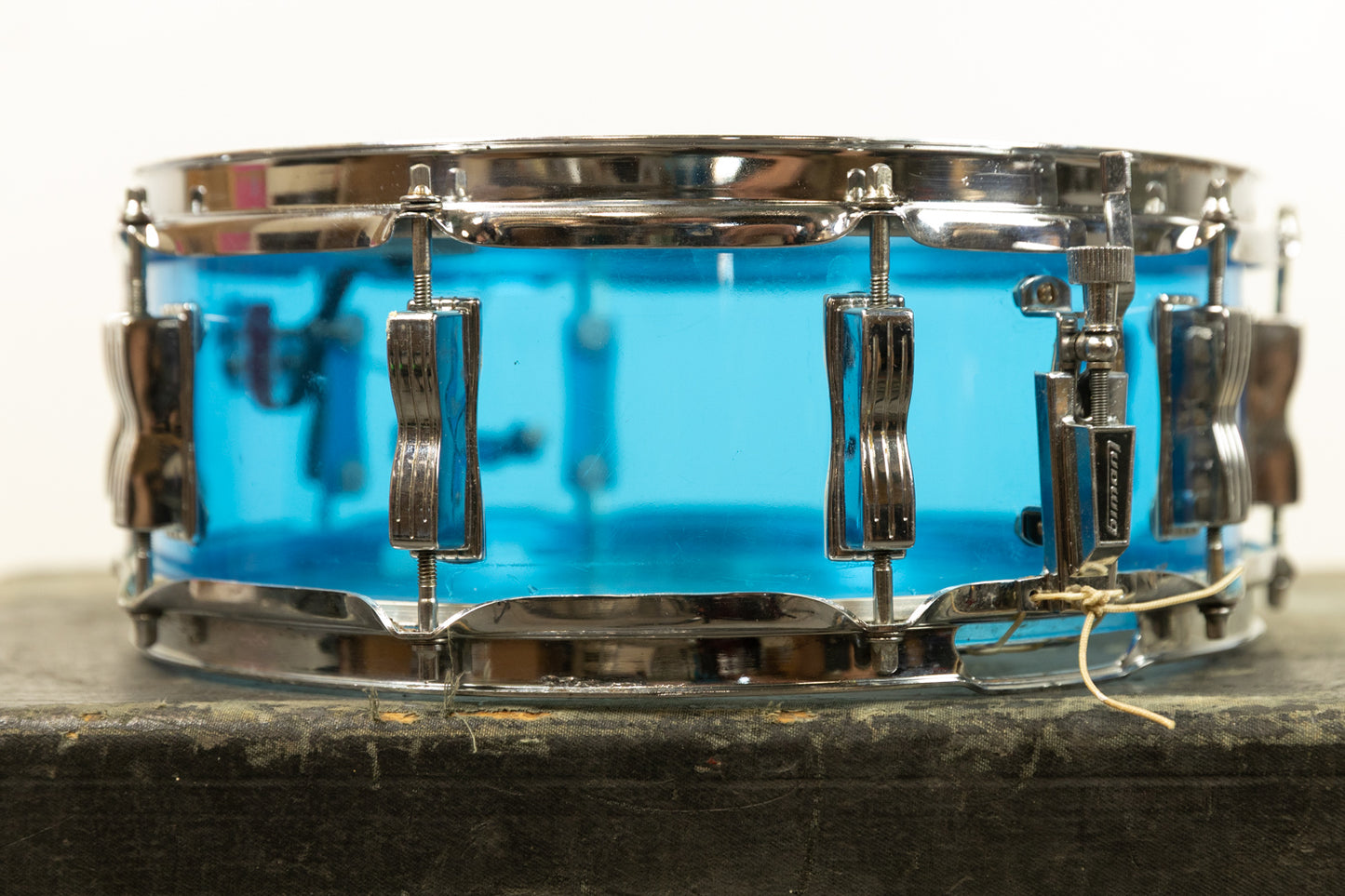 1970s Ludwig 5x14 Blue Vistalite Snare Drum
