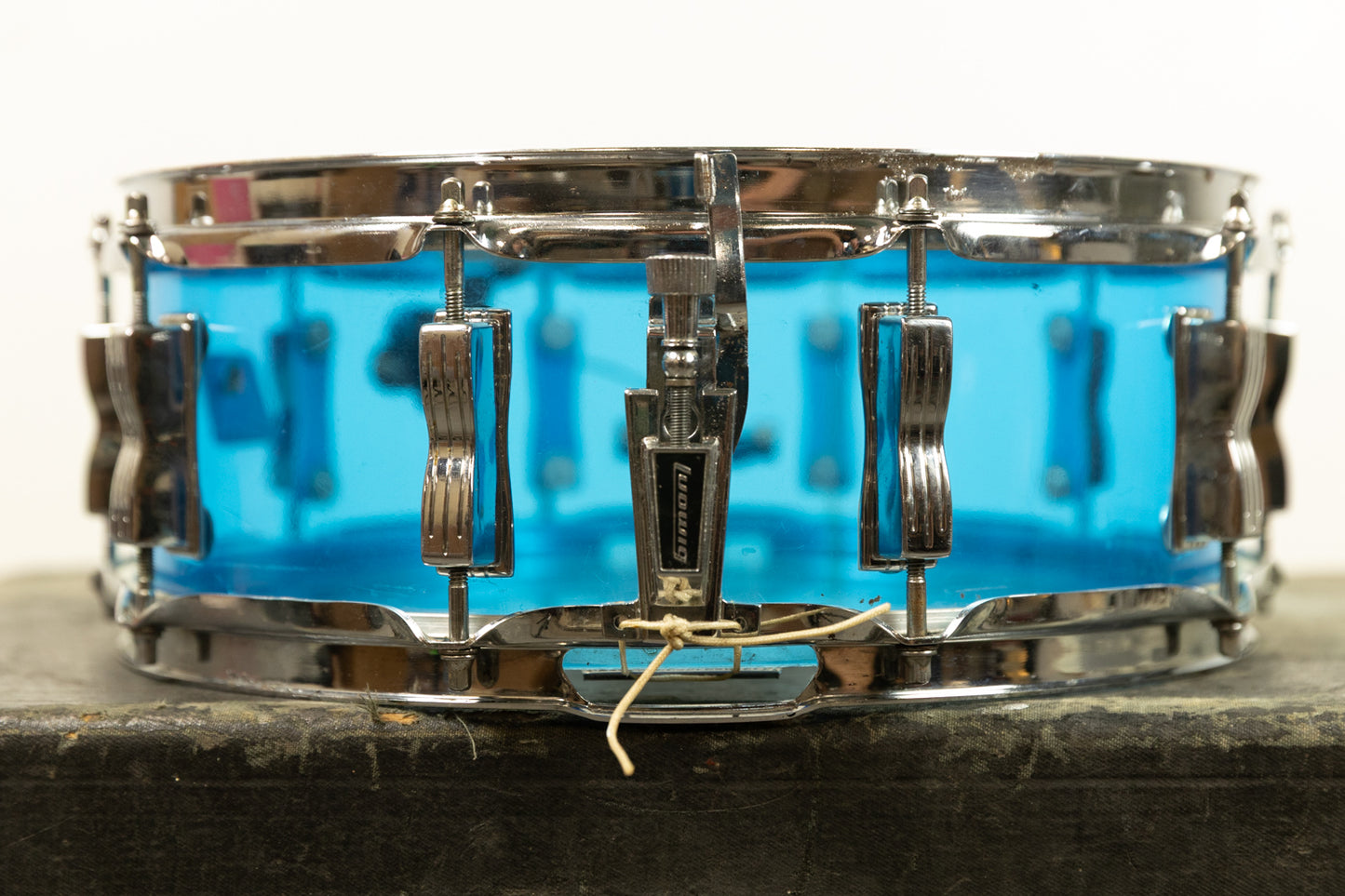 1970s Ludwig 5x14 Blue Vistalite Snare Drum