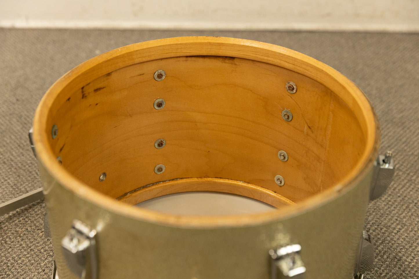 1970s Ludwig 10x14 Silver Sparkle Tom