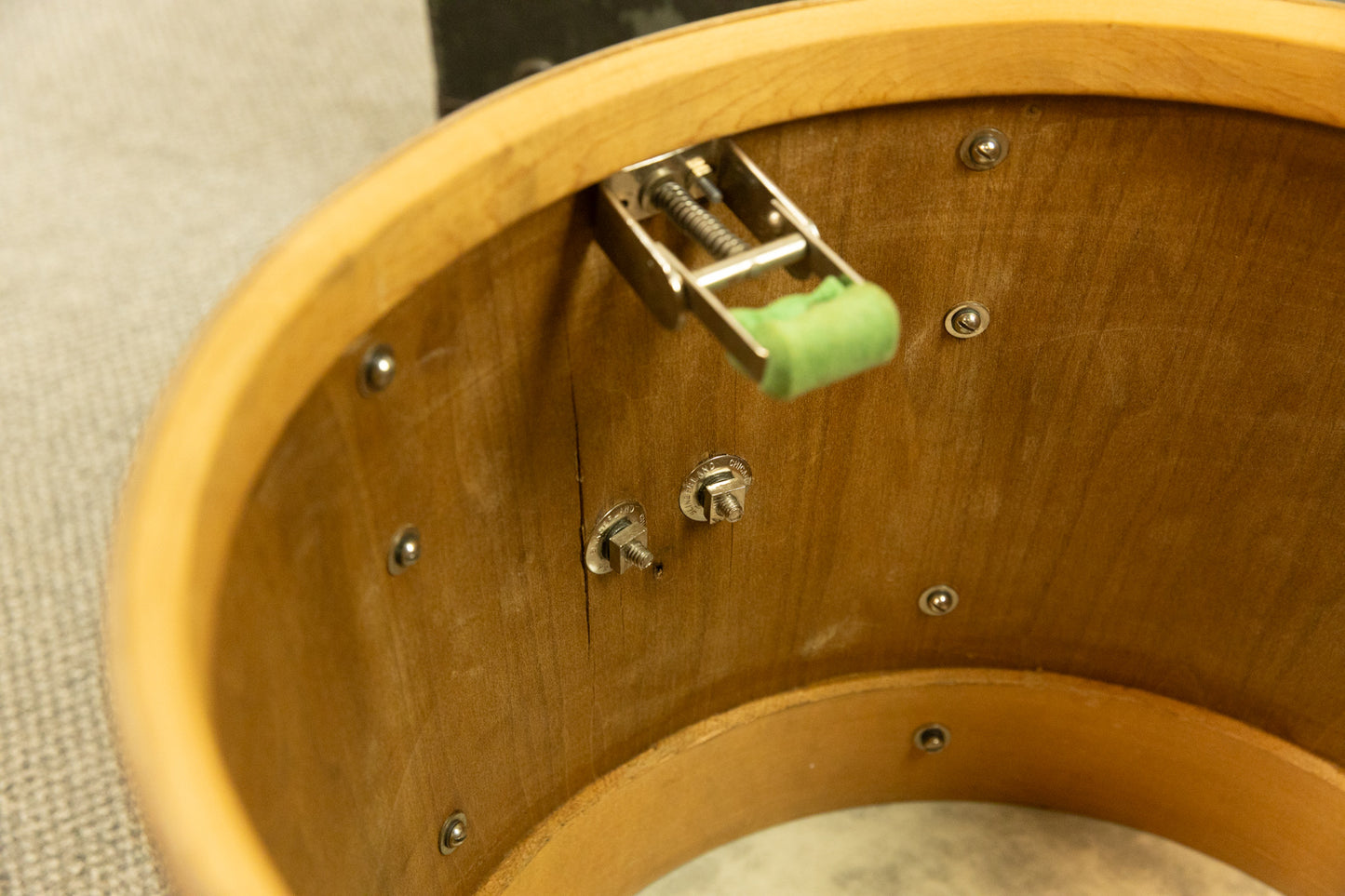 1940s Slingerland 12x14 Black Diamond Pearl Radio King Tom