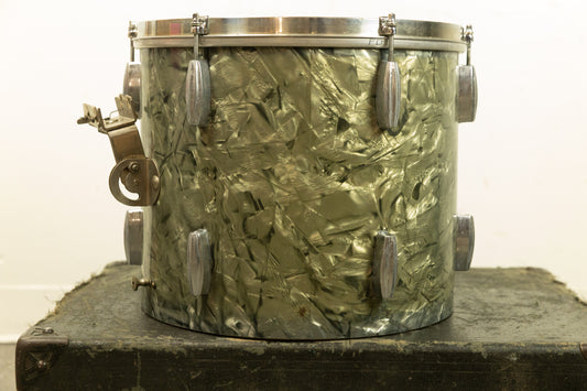 1940s Slingerland 12x14 Black Diamond Pearl Radio King Tom