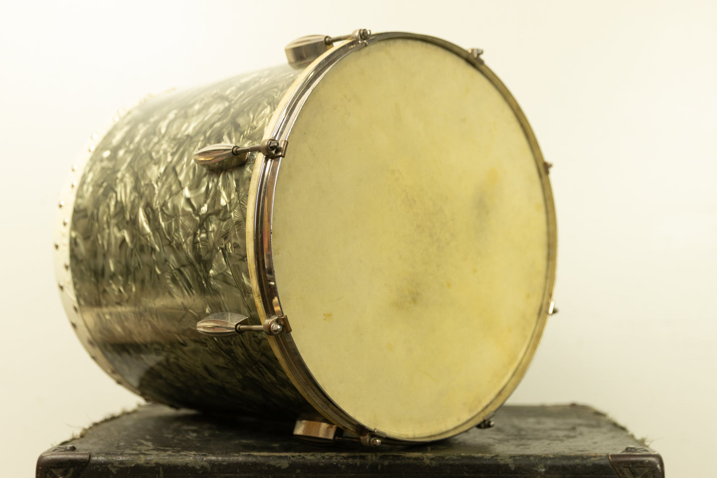 1940s Slingerland 16x16 Black Diamond Pearl Tom