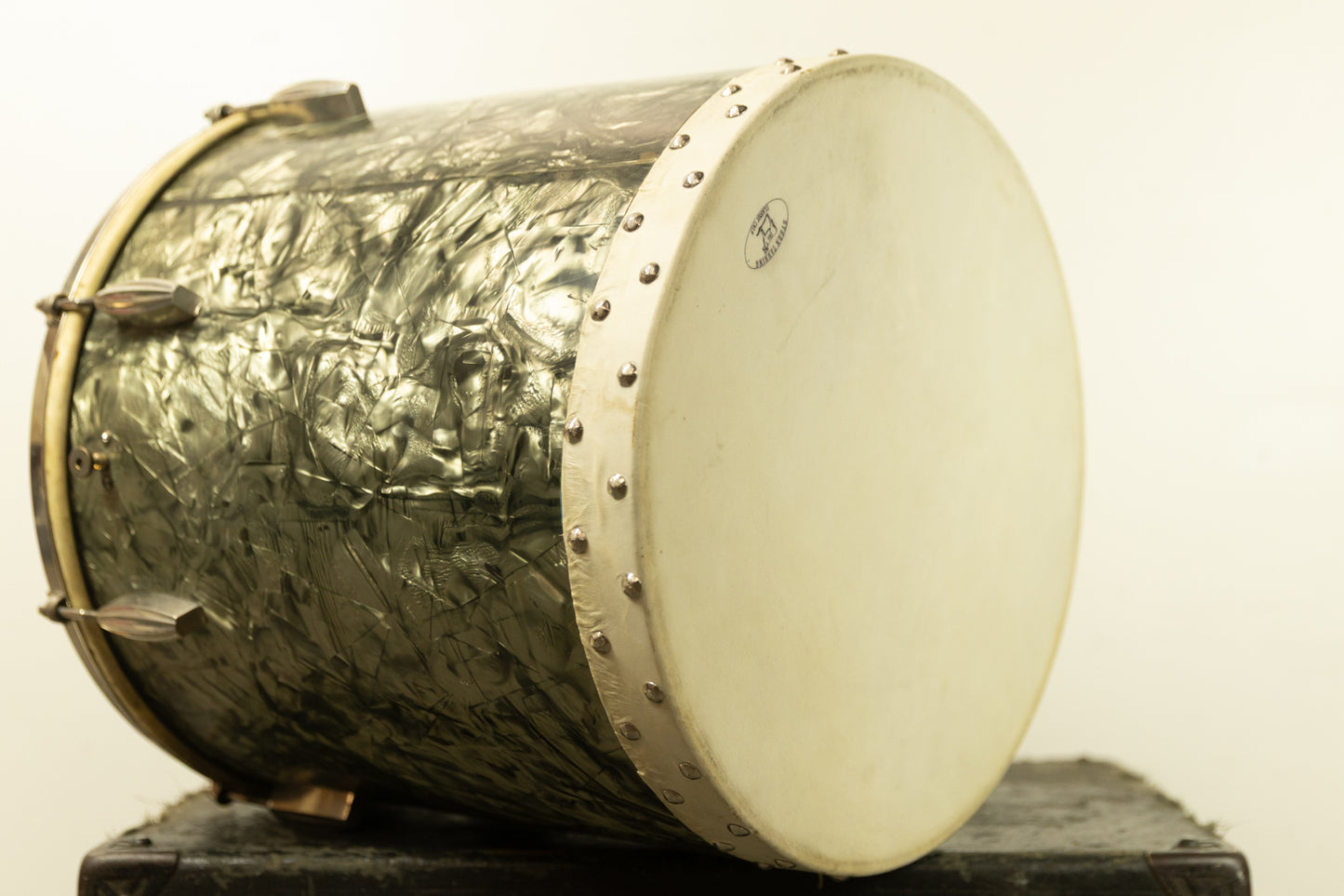 1940s Slingerland 16x16 Black Diamond Pearl Tom