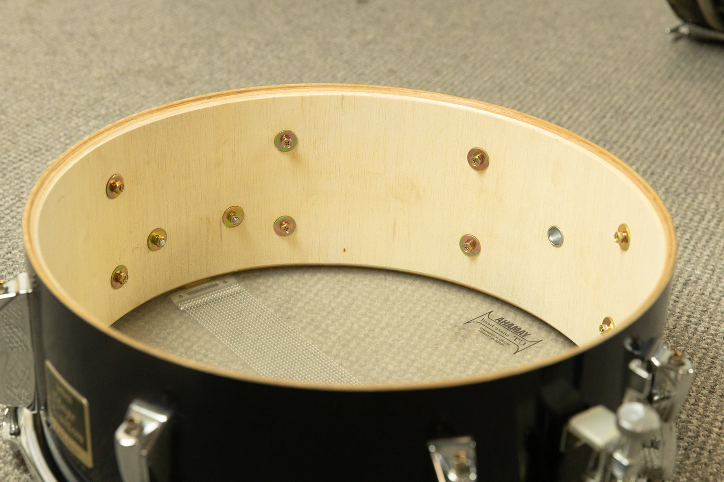 1990s Yamaha 5x14 Stage Customer Blue Lacquer Snare Drum