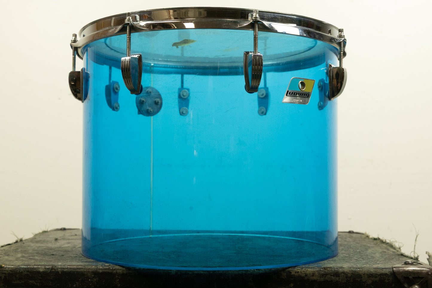 1970s Ludwig 12x15" Blue Vistalite Tom