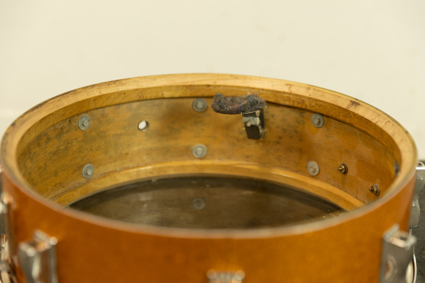 1970s Ludwig 5x14 Gold Sparkle Jazz Festival Snare Drum