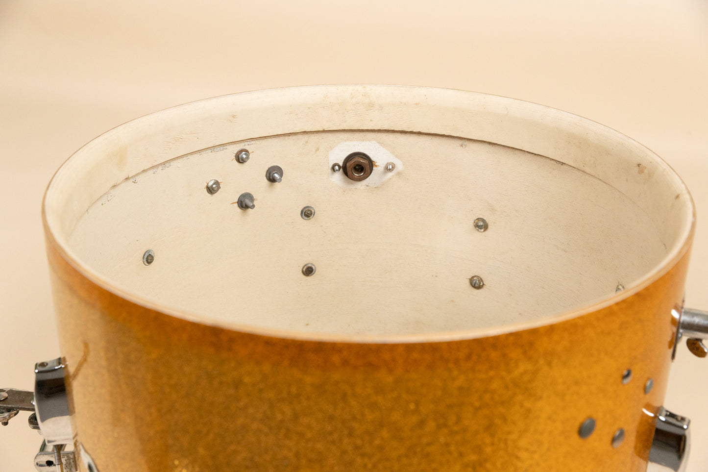 Vintage Camco 14x20 Gold Sparkle Tuxedo Bass Drum