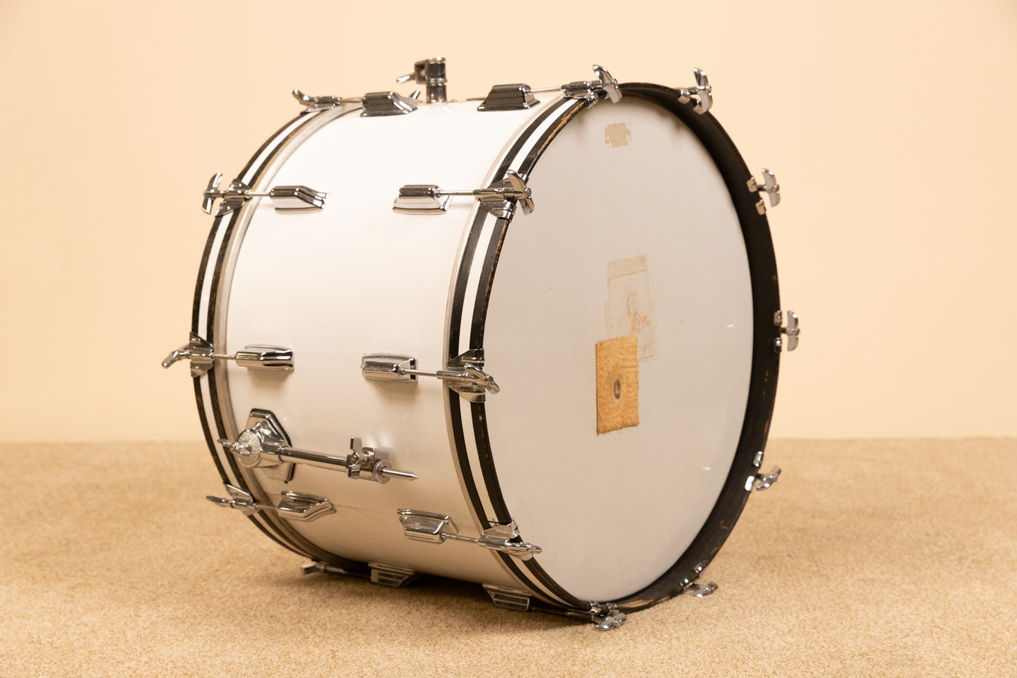 1970s Rogers 14x22 New England White Bass Drum