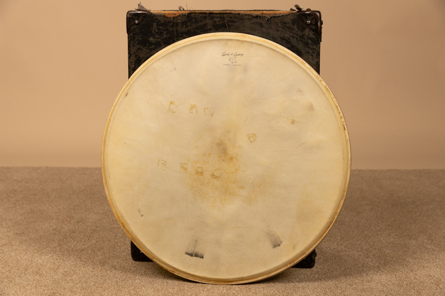 Vintage Leedy and Ludwig 22" Calfskin Logo Bass Drum Head
