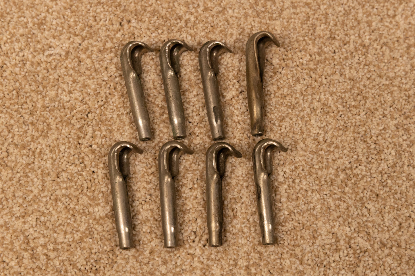 Vintage Bass Drum Single Tension Claws / Collar Hooks (8) Lot #E6